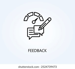 Feedback Vector, Icon Or Logo Sign Symbol Illustration