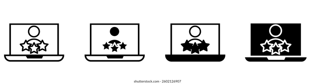 Feedback vector icon set. Testimonial illustration sign collection. rating symbol. experience logo.