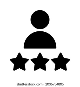 Feedback vector icon. Testimonial illustration sign. rating symbol. experience logo.