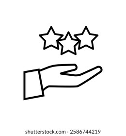Feedback vector icon. Testimonial illustration sign. rating symbol. experience logo.