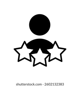 Feedback vector icon. Testimonial illustration sign. rating symbol. experience logo.