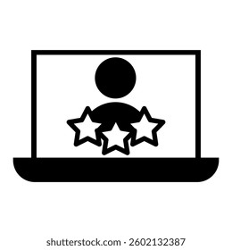 Feedback vector icon. Testimonial illustration sign. rating symbol. experience logo.