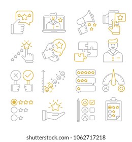 Feedback vector icons