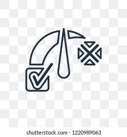 Feedback vector outline icon isolated on transparent background, high quality linear Feedback transparency concept can be used web and mobile