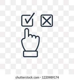 Feedback vector outline icon isolated on transparent background, high quality linear Feedback transparency concept can be used web and mobile