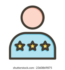 Feedback Vector Thick Line Filled Colors Icon For Personal And Commercial Use.
