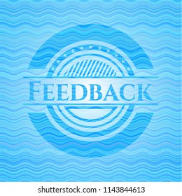 Feedback water representation style badge.
