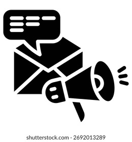 Icono de Web de Comentarios en estilo audaz