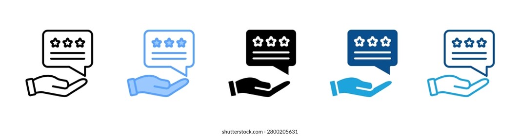 Feedback web icon with multiple style collection