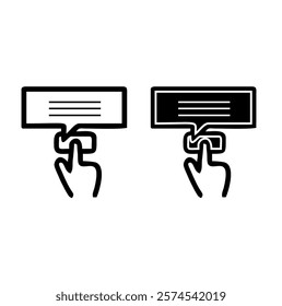 Feedback web icons set. Feedback - simple thin line icons collection. Containing rating, testimonials, quick response, satisfaction, review, emotion symbols and more. Simple web icons set