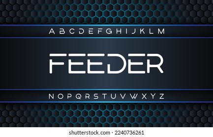 FEEDER Abstrakter dunkler Marinestreifen mit blauen Linien Hintergrund. Vektorgrafik. Muster für Werbung, Poster, Banner.