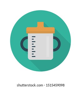 feeder glyph flat vector icon