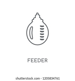 Feeder linear icon. Feeder concept stroke symbol design. Thin graphic elements vector illustration, outline pattern on a white background, eps 10.