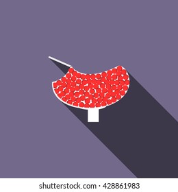 Feeder of paintball gun icon