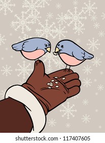 Feeding the birds