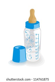 Feeding bottle for the boy