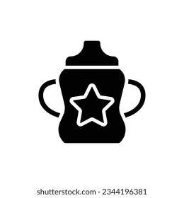 Feeding Bottle Filled Icon Vector Illustration