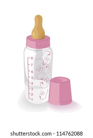 Feeding bottle for the girl