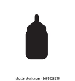 feeding bottle icon, baby symbol, milk bottle icon eps10