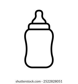 feeding bottle icon. Baby feeding bottle vector flat icon color editable