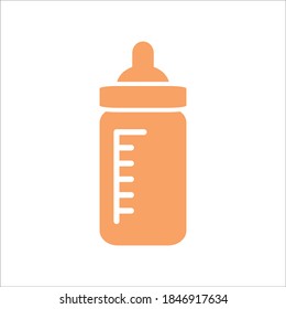 Feeding Bottle Icon Color Design Vector Template Illustration