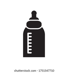 Plantilla de vectores de diseño de iconos de botellas de alimentación