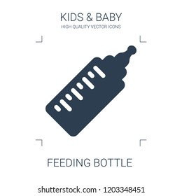 feeding bottle icon. high quality filled feeding bottle icon on white background. from kids baby collection flat trendy vector feeding bottle symbol. use for web and mobile