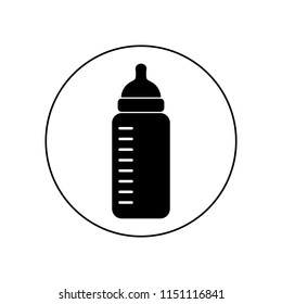 feeding bottle icon, logo