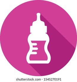 feeding bottle icon, milk bottle icon