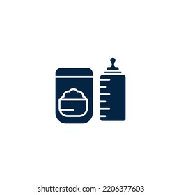 icono de la botella de alimentación. Ilustración de elemento simple. diseño de símbolos de contorno del concepto de botella de alimentación.