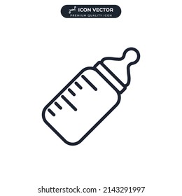 feeding bottle icon symbol template for graphic and web design collection logo vector illustration