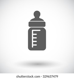 Feeding bottle icon. Thin line flat vector related icon for web and mobile applications. It can be used as - logo, pictogram, icon, infographic element. Vector Illustration. 