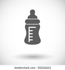 Feeding bottle icon. Thin line flat vector related icon for web and mobile applications. It can be used as - logo, pictogram, icon, infographic element. Vector Illustration. 