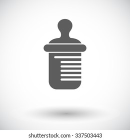 Feeding bottle icon. Thin line flat vector related icon for web and mobile applications. It can be used as - logo, pictogram, icon, infographic element. Vector Illustration. 