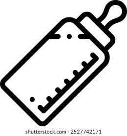 ícone de mamadeira. Design De Estilo Linear Fino Isolado Em Plano De Fundo Branco