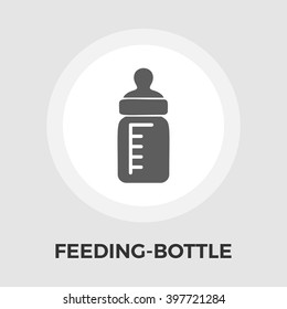 Feeding bottle icon vector. 