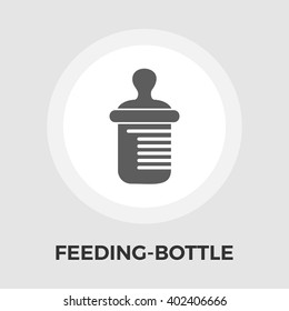 Feeding bottle icon vector. Flat icon isolated on the white background. Editable EPS file. Vector illustration.