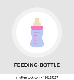 Feeding bottle icon vector. Flat icon isolated on the white background. Editable EPS file. Vector illustration.