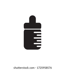 Ilustración del vector de iconos de la botella de alimentación