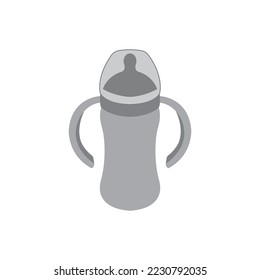 Diseño de la ilustración del vector de iconos de la botella de alimentación