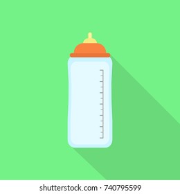 Feeding bottle icon. Vector illustration.