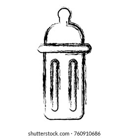 Feeding bottle isolated