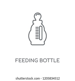 Feeding bottle linear icon. Feeding bottle concept stroke symbol design. Thin graphic elements vector illustration, outline pattern on a white background, eps 10.