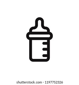 Feeding bottle vector icon