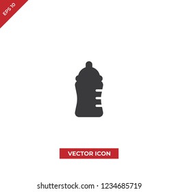 Feeding bottle vector icon