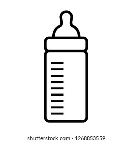 Feeding bottle vector icon