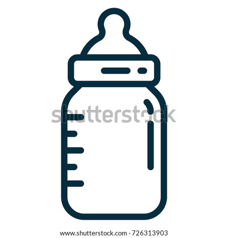 Feeding Bottle Vector for Infant Care and Parenting, baby symbol, milk bottle icon eps10, infographic elements, 