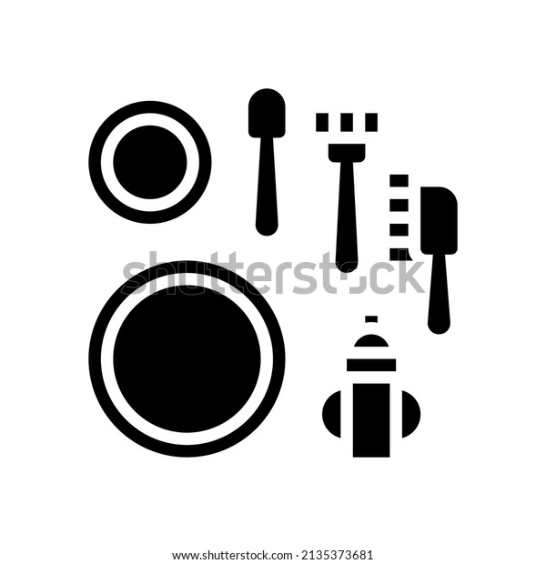 feeding play set glyph icon\
vector. feeding play set sign. isolated contour symbol black\
illustration