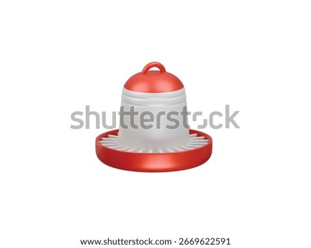 feeding trough icon 3d illustration render