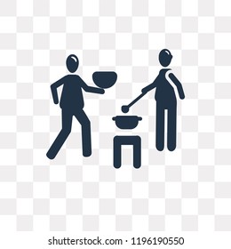 feeding vector icon isolated on transparent background, feeding transparency concept can be used web and mobile